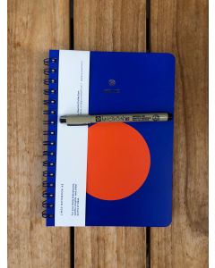 A-Journal A5 Spiral Notebook m. pen