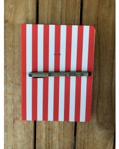  Gå til starten af billedgalleriet A-journal notebook Fabrique stripes orange